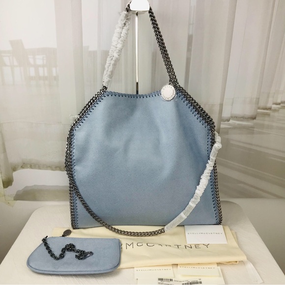 Stella McCartney Handbags - STELLA MCCARTNEY Falabella Shoulder Bag Metallic in light bule